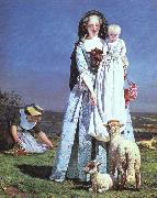 Brown, Ford Madox The Pretty Baa-Lambs oil painting